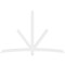 Ekena Millwork Alberta Architectural Grade PVC Gable Bracket, 96"W x 64"H x 2"D x 4"F, 16/12 Pitch GBP096X64X0204ALB00 - alternate 3